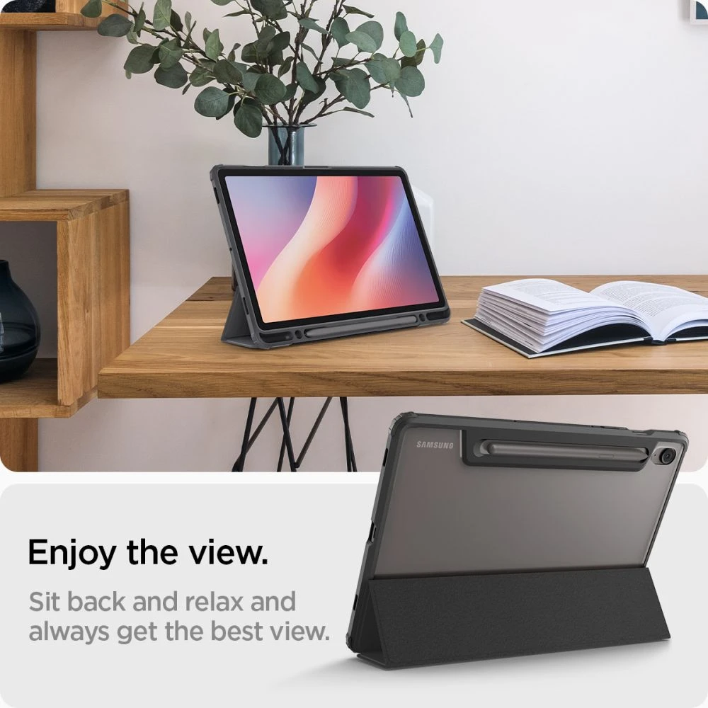 Spigen Ultra Hybrid Pro, juodos spalvos – Samsung Galaxy Tab S10 FE