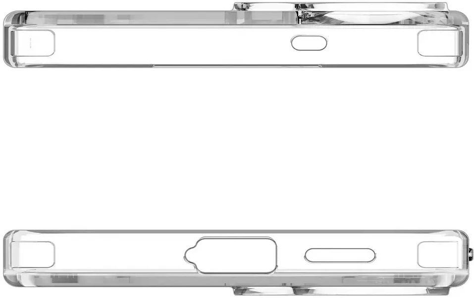 Spigen Ultra Hybrid S Mag MagSafe dėklas skirtas Samsung Galaxy S26 – skaidruus ir baltos spalvos