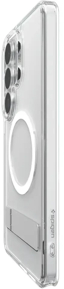 Spigen Ultra Hybrid S Mag MagSafe dėklas skirtas Samsung Galaxy S26 Ultra – Clear and Baltas