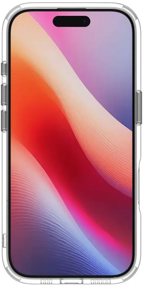 Spigen „Ultra Hybrid S“ telefono dėklas su MagSafe palaikymu, skirtas Apple iPhone 17, permatomas