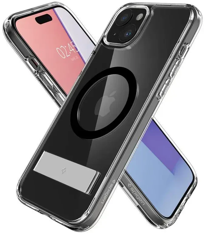 Spigen Ultra Hybrid S (MagFit) dėklas skirtas Apple iPhone 15 Plus, spalva - Crystal Clear