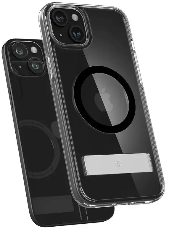 Spigen Ultra Hybrid S (MagFit) dėklas skirtas Apple iPhone 15 Plus, spalva - Crystal Clear