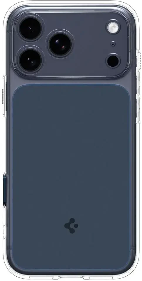 Spigen Ultra Hybrid „T“ Mag telefono dėklas su MagSafe palaikymu, skirtas iPhone 17 Pro, mėlynas