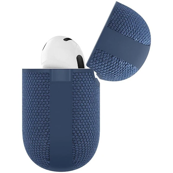 Tamsiai mėlynos spalvos „Spigen Urban Fit“ apsauginis dėklas, skirtas Apple AirPods 3