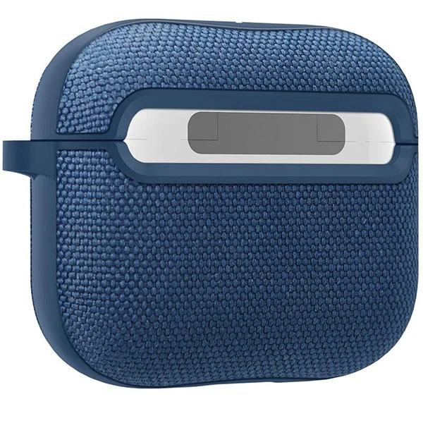 Tamsiai mėlynos spalvos „Spigen Urban Fit“ apsauginis dėklas, skirtas Apple AirPods 3