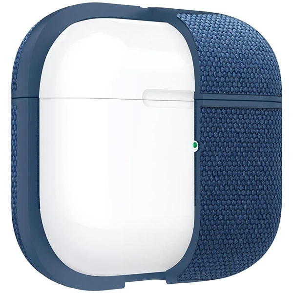 Tamsiai mėlynos spalvos „Spigen Urban Fit“ apsauginis dėklas, skirtas Apple AirPods 3