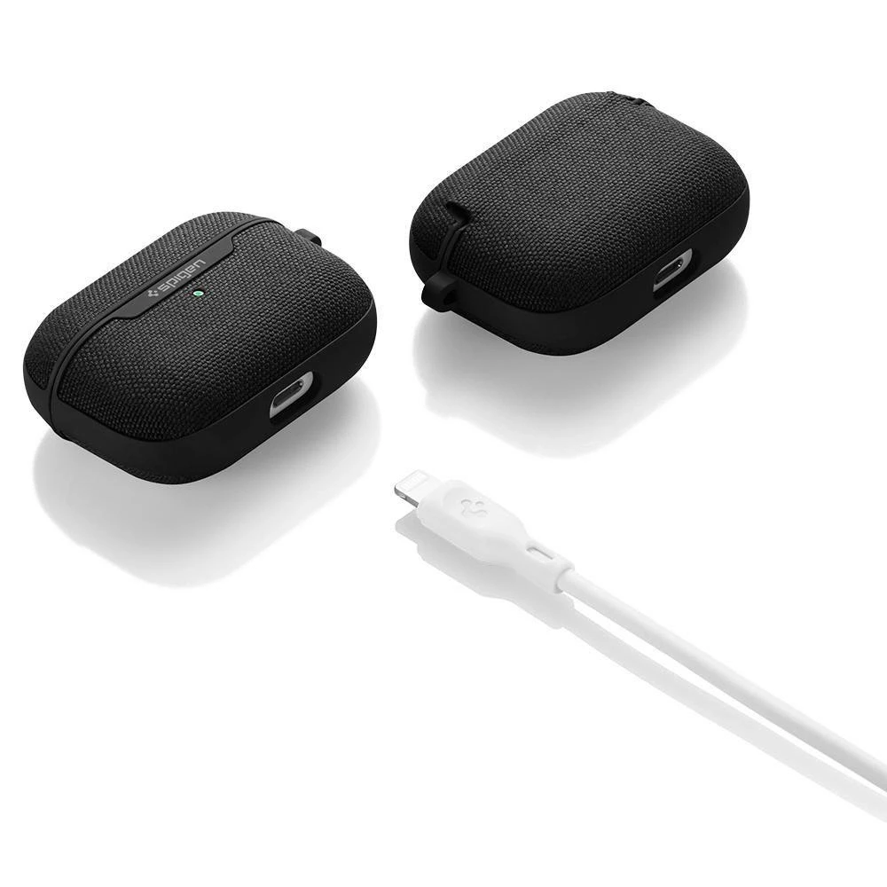 Spigen AirPods Pro dėklas Urban Fit ASD00572 Juodas, Polikarbonatas, Įkrovimo Dėklas, Dėklas nuo įbrėžimų, Apple AirPods Pro