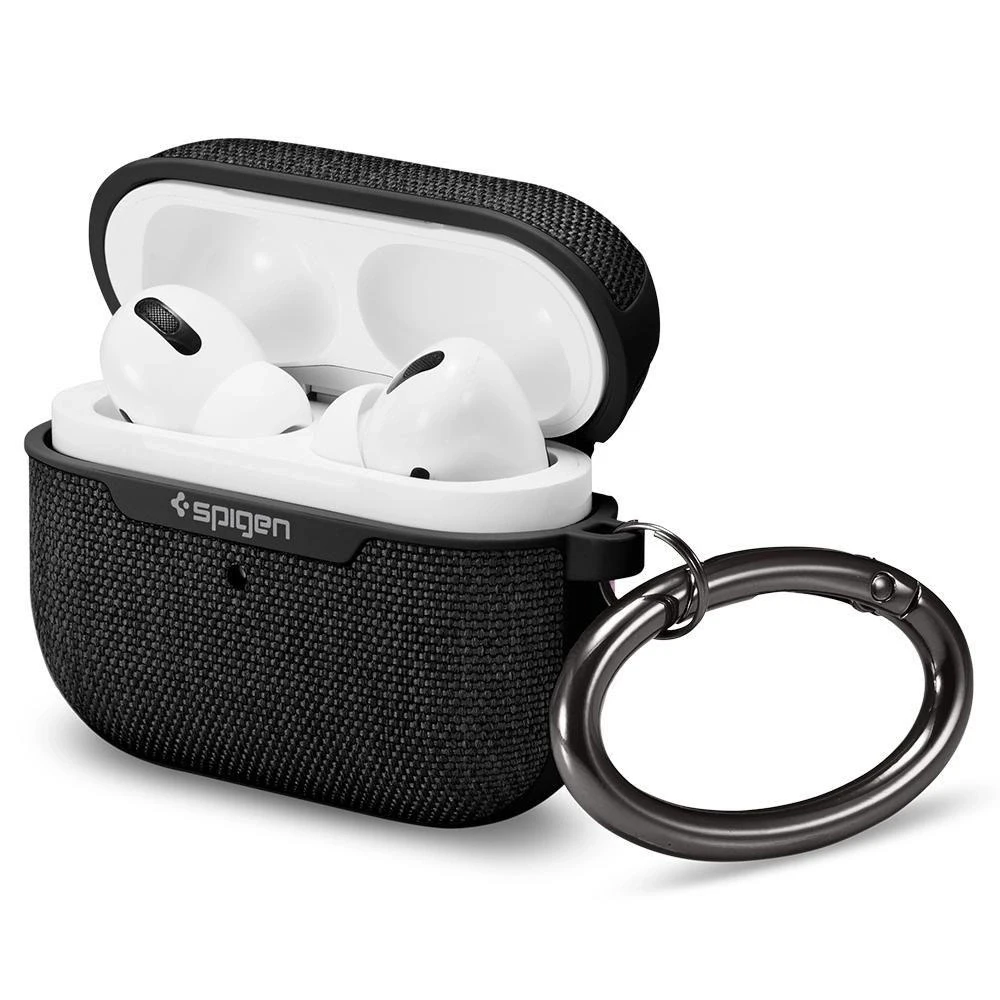 Spigen AirPods Pro dėklas Urban Fit ASD00572 Juodas, Polikarbonatas, Įkrovimo Dėklas, Dėklas nuo įbrėžimų, Apple AirPods Pro