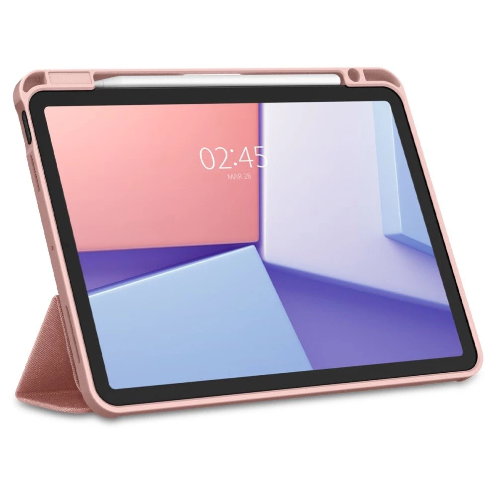 „Spigen Urban Fit“ dėklas Apple iPad Air 11 M3 2025 / M2 2024 / Apple iPad Air 10.9 5-4 kartos 2022-2020 rožinio aukso spalvos