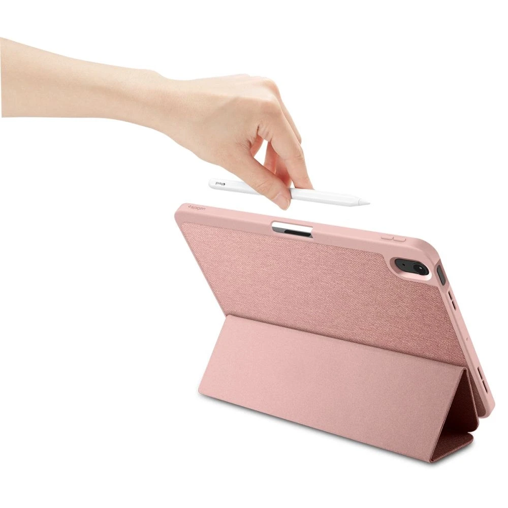 „Spigen Urban Fit“ dėklas Apple iPad Air 11 M3 2025 / M2 2024 / Apple iPad Air 10.9 5-4 kartos 2022-2020 rožinio aukso spalvos