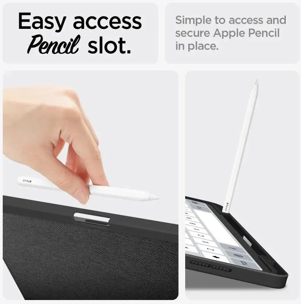 Spigen Urban Fit – dėklas skirtas iPad Air 13 M3 2025 / M2 2024 Juodas