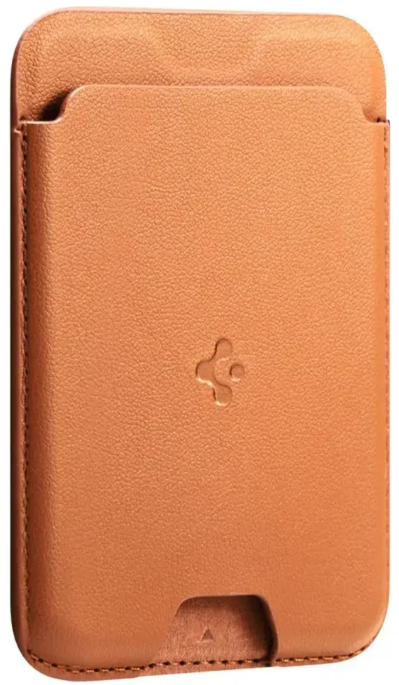 Dėklas Spigen Valentinus MagSafe Universal Magnetic Card Holder Metallic oranžinės spalvos