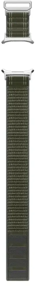 „Spigen Fabric Band“ (su lipduku), žalias - „Samsung Galaxy Watch Ultra 47mm“