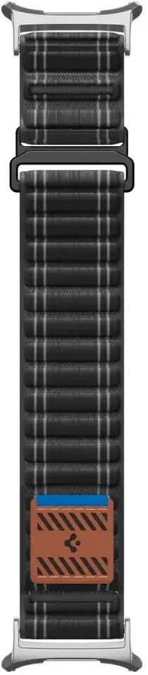 „Spigen Fabric Band“ (su lipduku ir kilpa), juodas - „Samsung Galaxy Watch Ultra 47mm“