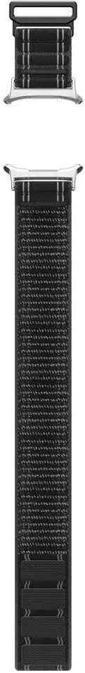 „Spigen Fabric Band“ (su lipduku ir kilpa), juodas - „Samsung Galaxy Watch Ultra 47mm“