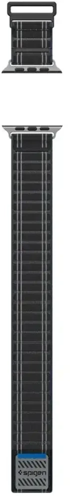 „Spigen Fabric Band“ apyrankė (su lipduku ir kilpa), juoda - Apple Watch 49mm/46mm/45mm/44mm