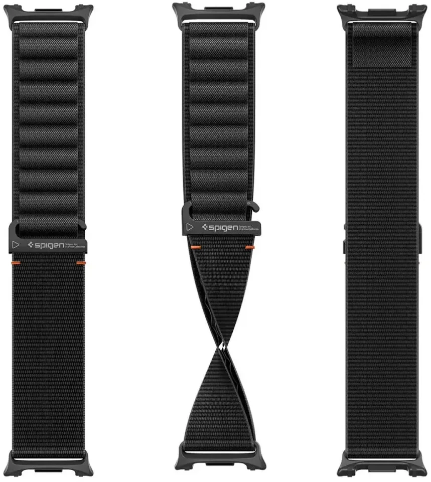 Spigen WBF1 DIRŽELIS Samsung Galaxy WATCH 8 / 9 / CLASSIC (40 / 44 / 46 MM) Juodas