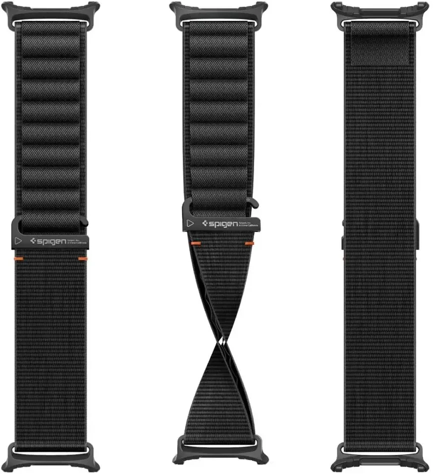 Spigen WBF1 DIRŽELIS Samsung Galaxy WATCH ULTRA 1 / 2 2024-2026 (47 MM) Juodas