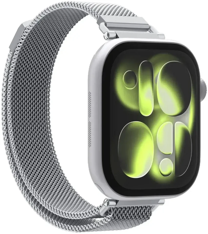Spigen WBM4 apyrankė Apple Watch 8 / 9 / 10 / 11 / SE (40 / 41 / 42 MM) sidabro spalvos