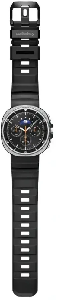 Spigen Silicone Band, juodas - Samsung Galaxy Watch 8 46mm/44mm/40mm