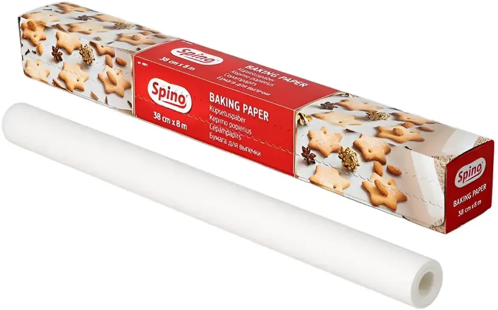 Kepimo popierius/dėžutėje Spino 38cmx8m baltas