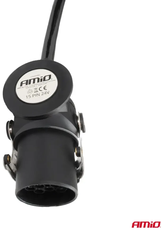 Amio Profesionalus spiralinis priekabos laidas 2x 15 PIN 5m 24V