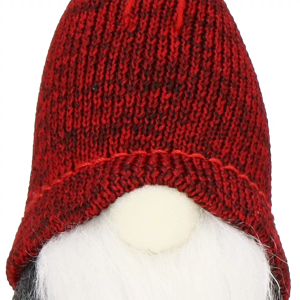 Kalėdų puošmena Springos pilka/bordo 10 cm