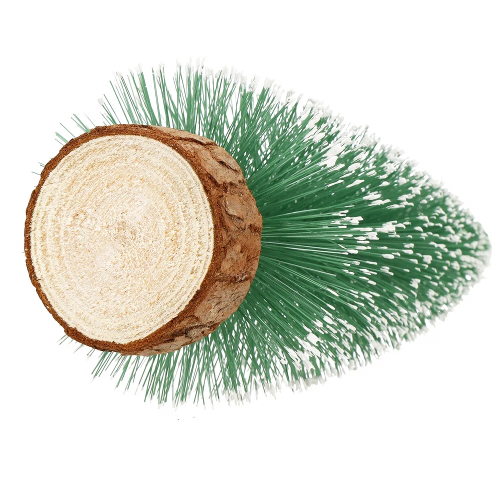 Kalėdinis papuošimas Springos, 15 cm, žalias su sniego efektu
