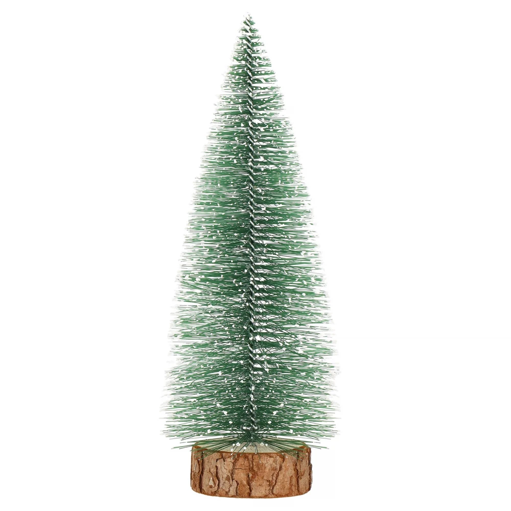 Kalėdinis papuošimas Springos, 15 cm, žalias su sniego efektu