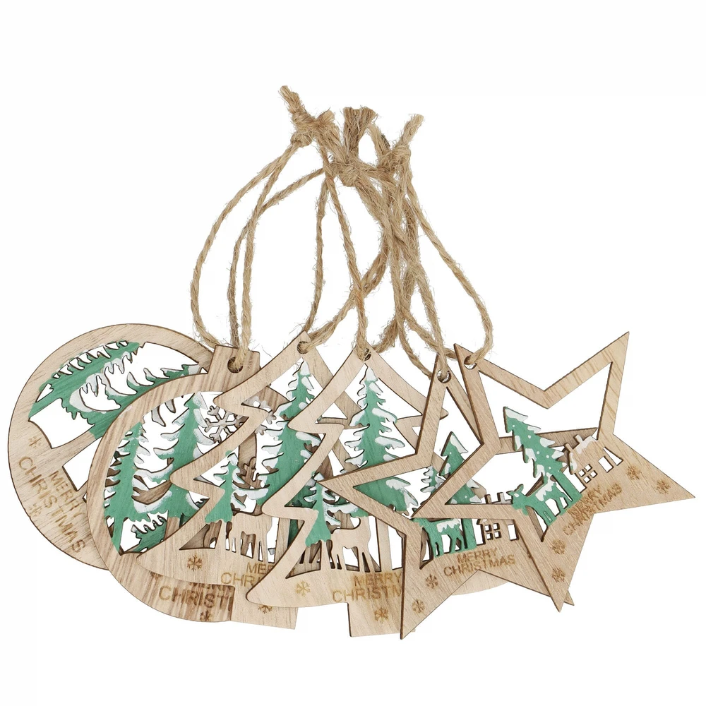 Mediniai ornamentai Springos 21x8x1 cm