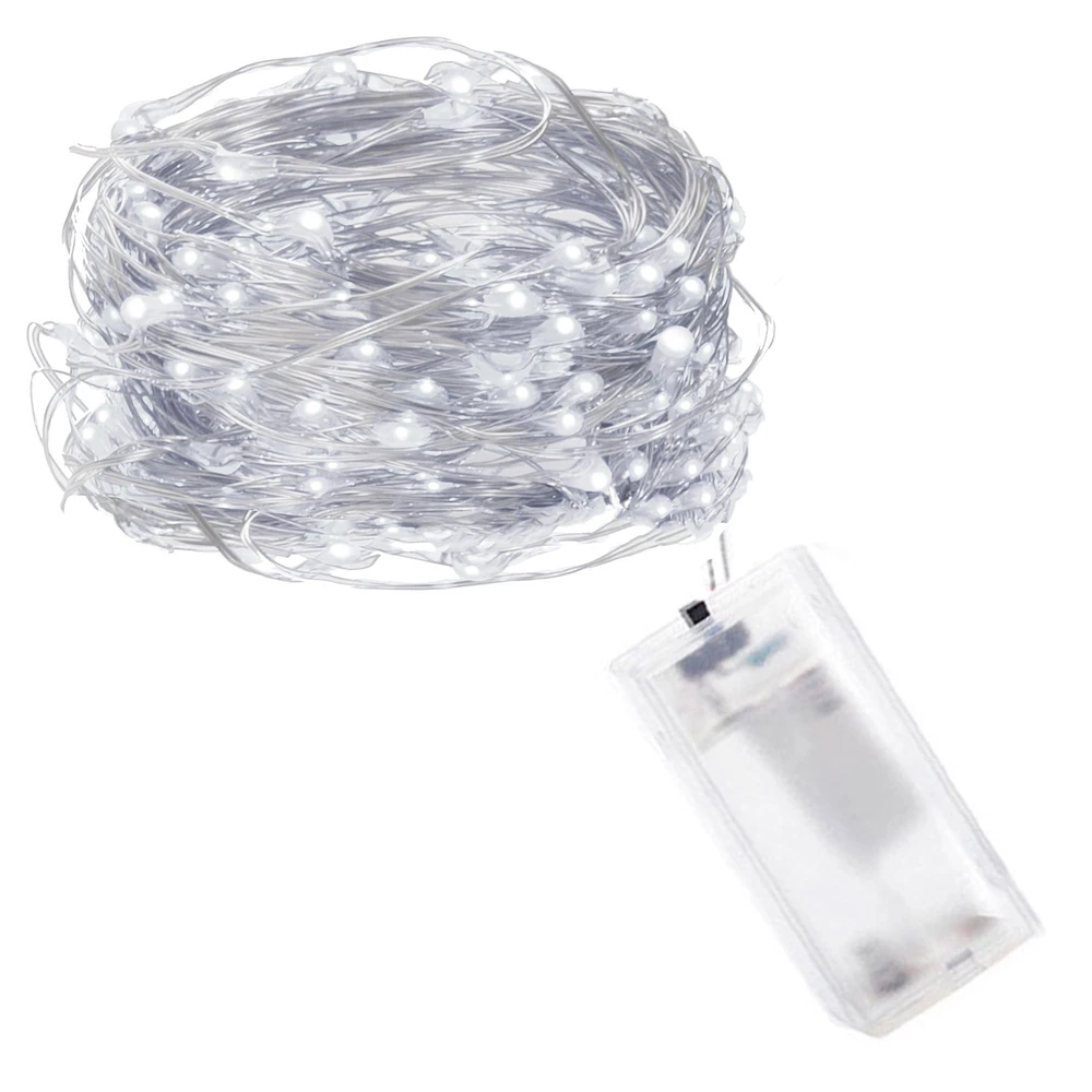 Springos LED lemputės 20 diodų, šalta balta spalva, 1,9 m