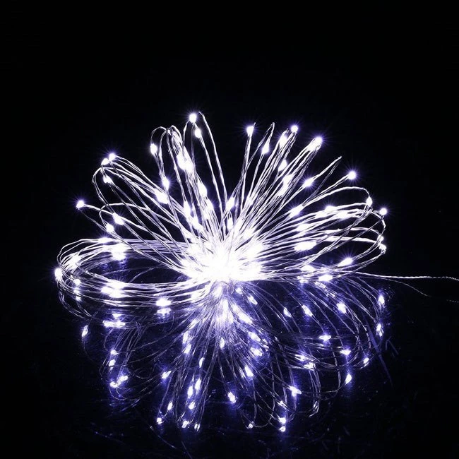 Springos LED lemputės 20 diodų, šalta balta spalva, 1,9 m