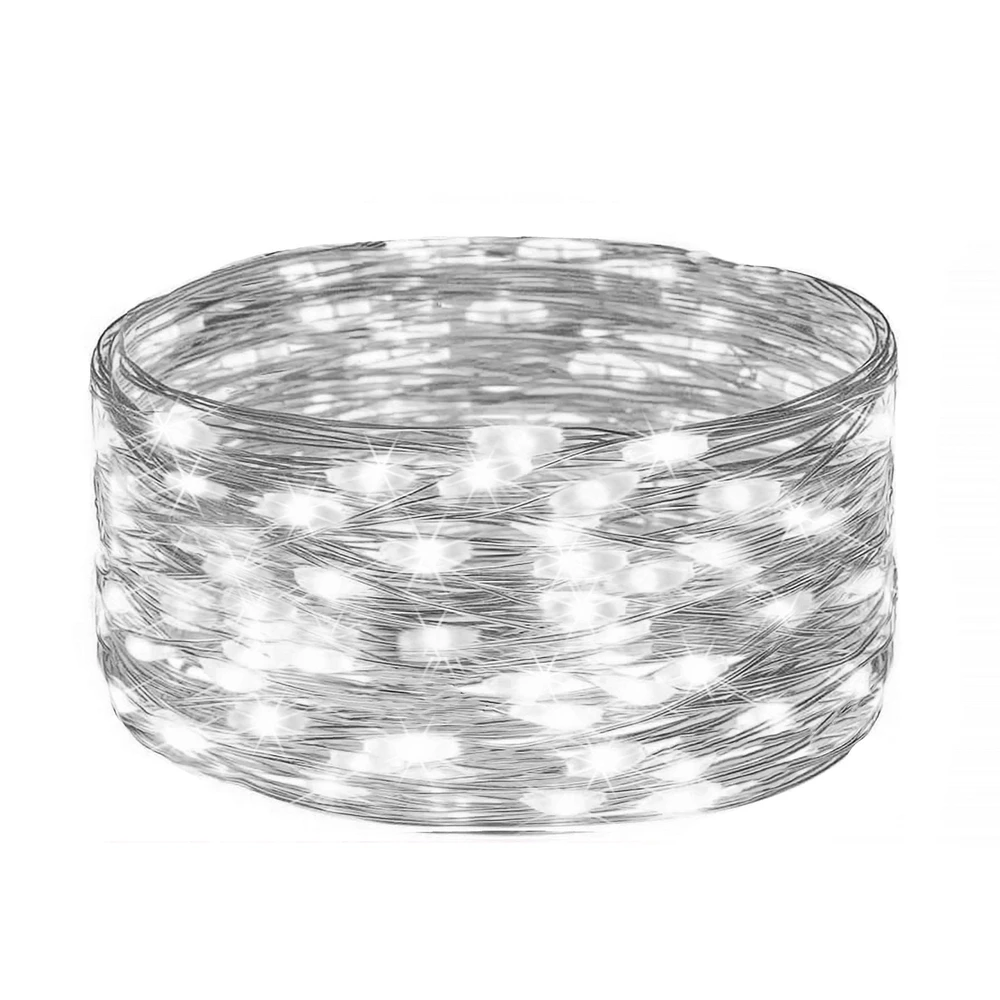 Springos LED lemputės 20 diodų, šalta balta spalva, 1,9 m