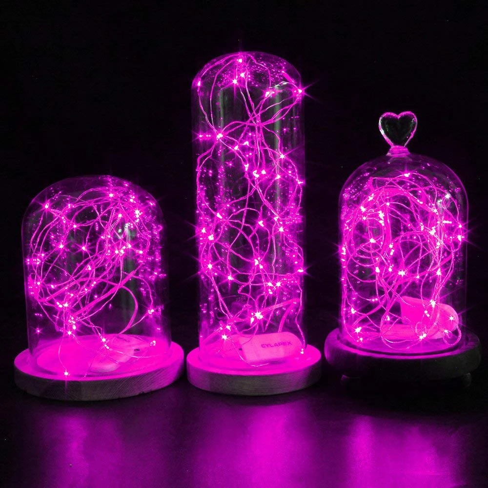Springos Girlianda su 20 LED diodų, rožinė, 1,9 m