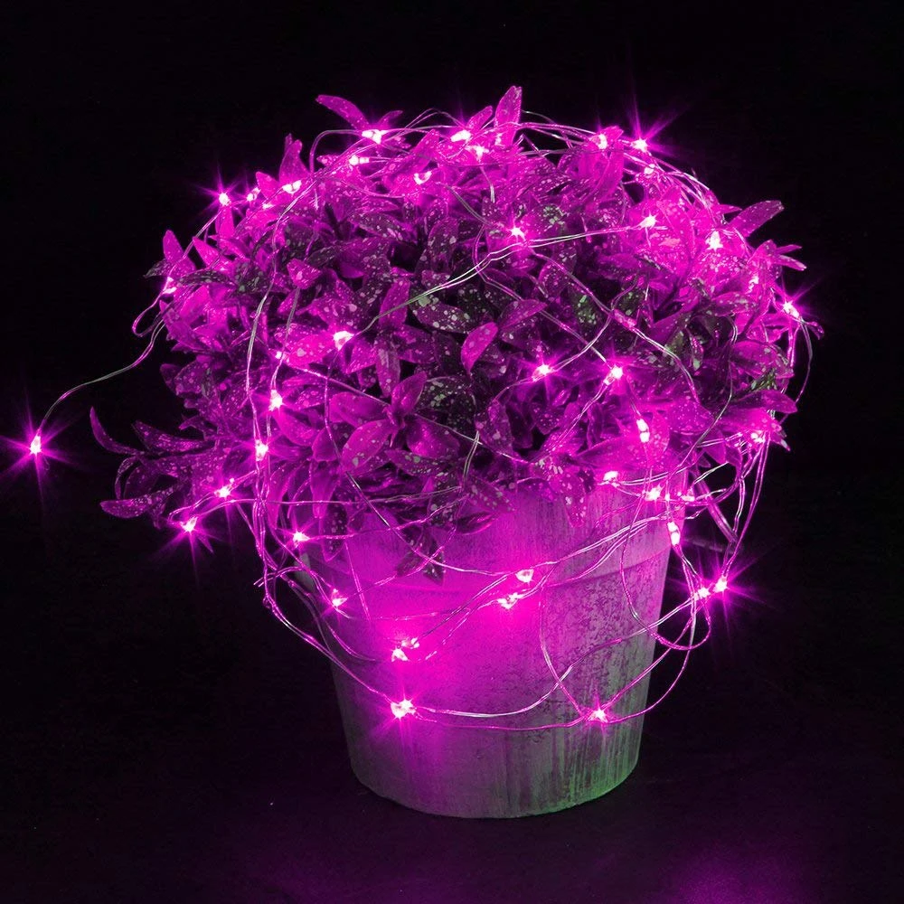 Springos Girlianda su 20 LED diodų, rožinė, 1,9 m