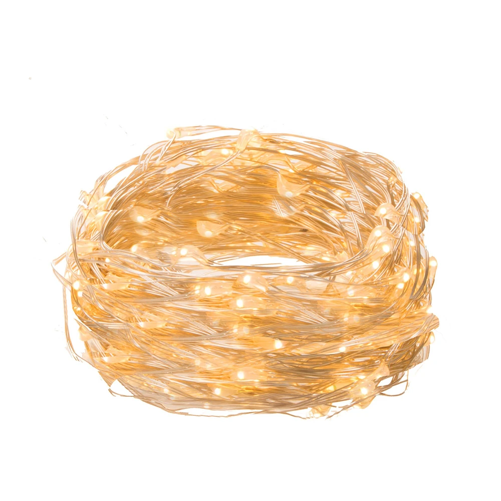 Springos Mikro girlianda 100 LED šilta balta 9,9 m