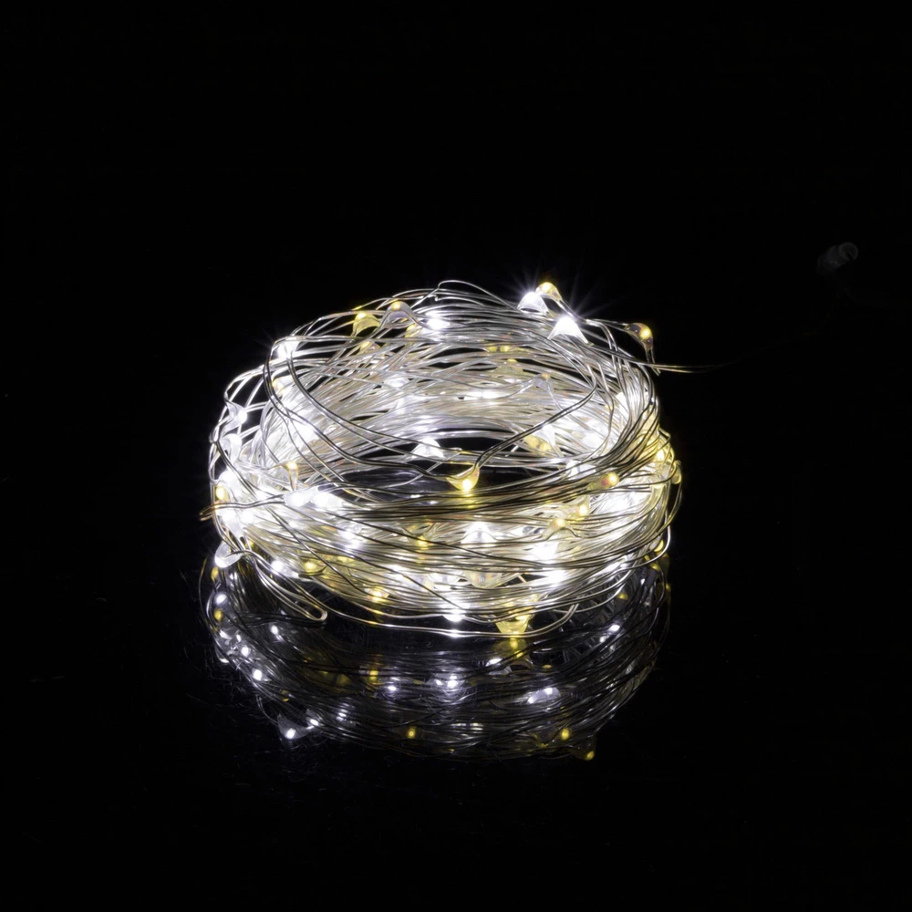 Springos LED lempučių girlianda šaltai ir šiltai balta, 100 LED, 9,9 m