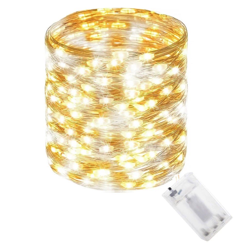 Springos LED lempučių girlianda šaltai ir šiltai balta, 100 LED, 9,9 m