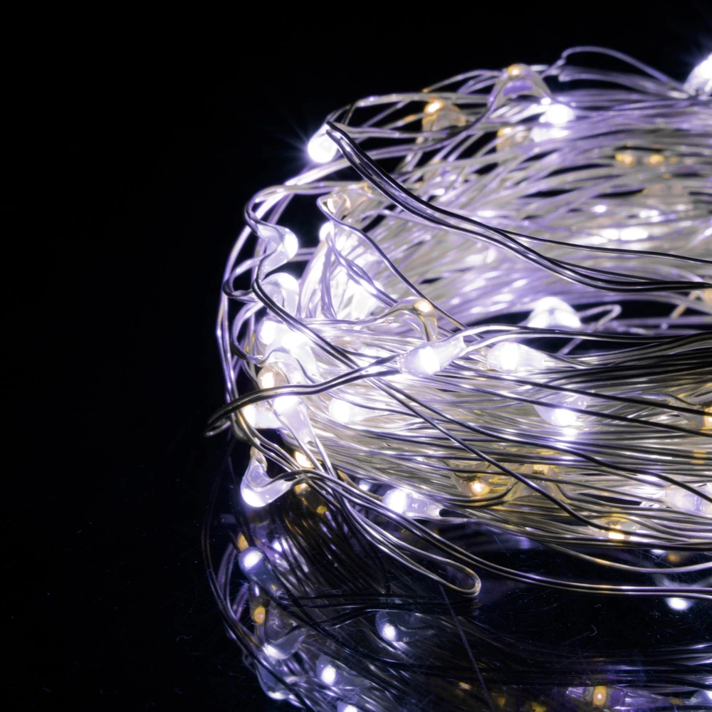 Springos LED lempučių girlianda šaltai ir šiltai balta, 100 LED, 9,9 m
