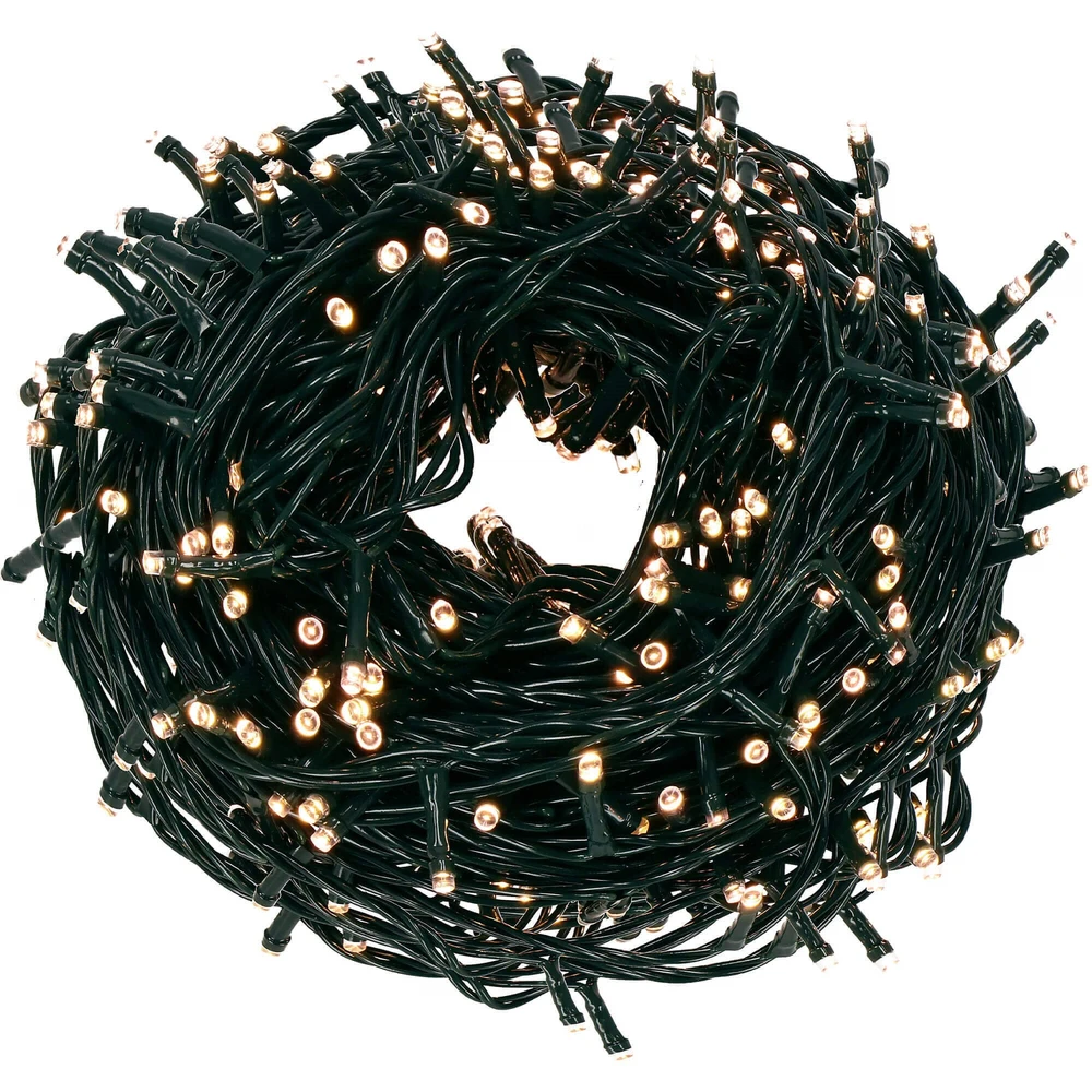 Kalėdinės lemputės Springos 400 LED, šilta balta, IP44