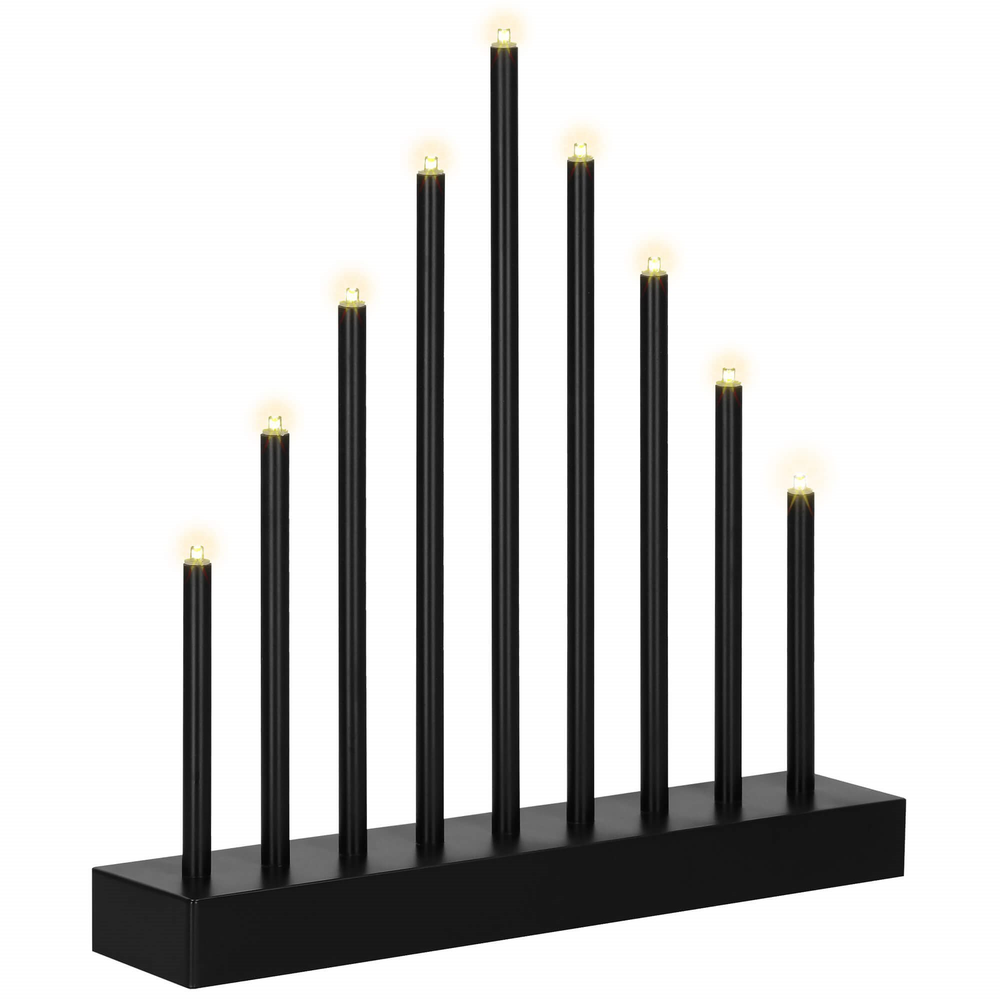 Dekoratyvinis žvakių stovas Springos, 9 LED, šilta balta šviesa