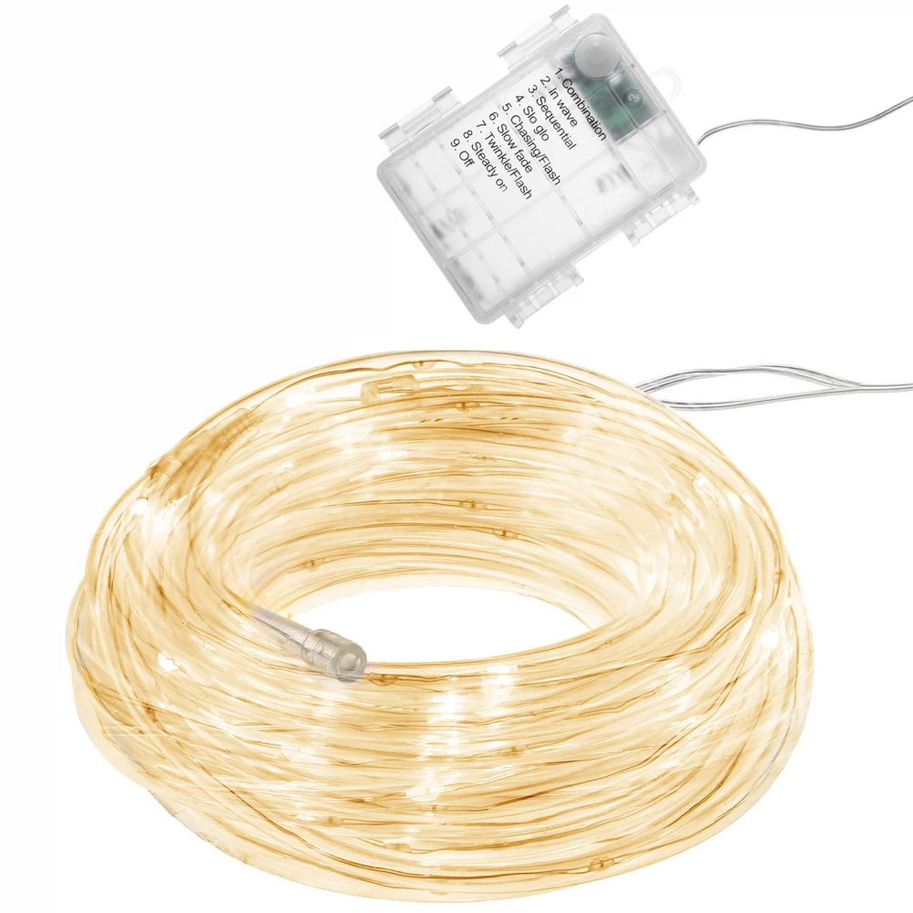 LED Kalėdinė girlianda Springos, 5,7 m, šilta balta, IP44
