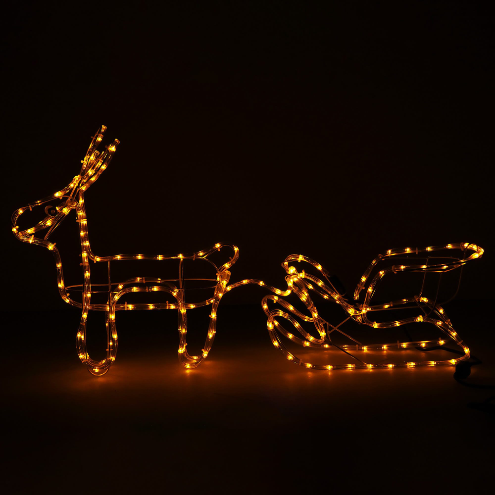 Kalėdų elnias su rogėmis Springos 192 LED, IP44