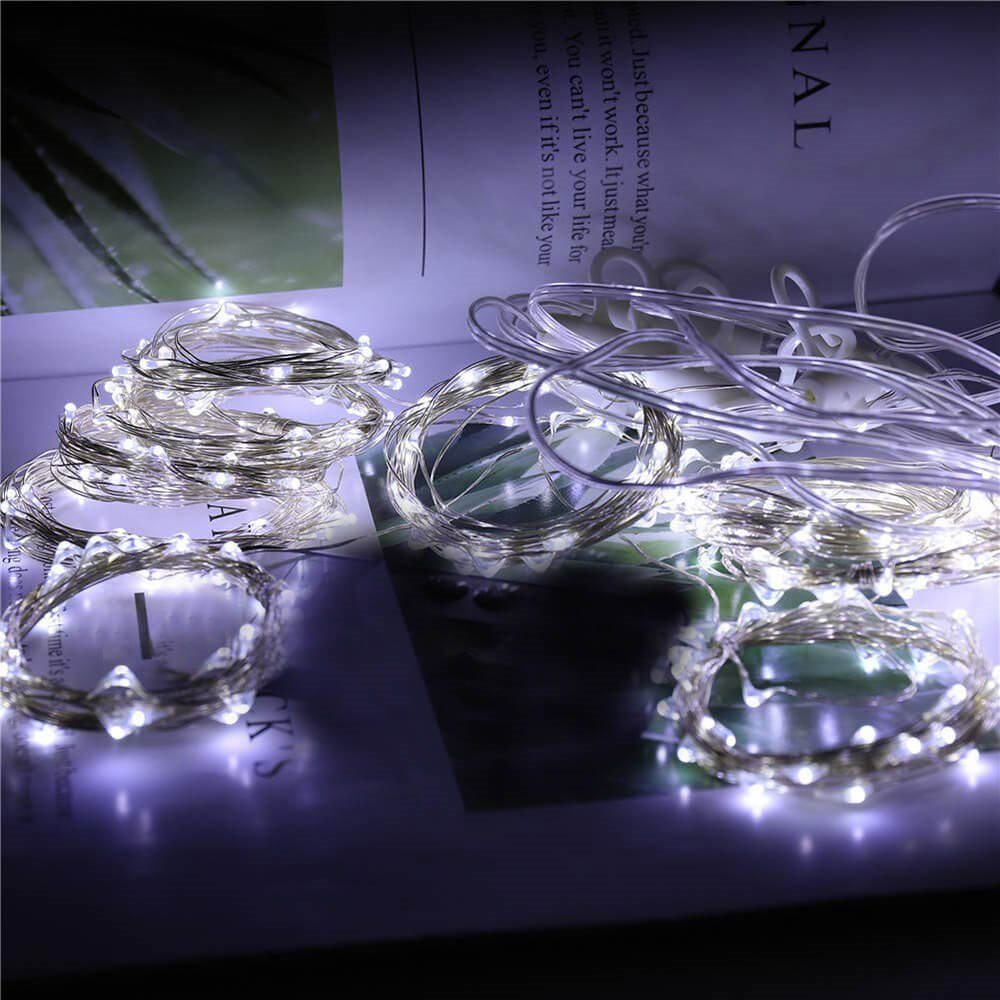 Springos Vielinės girliandos užuolaida su 200 LED ir nuotoliniu valdymu