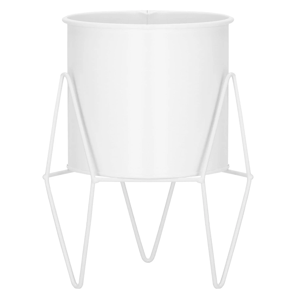 Springos Metalinė gėlių lentyna GA0163, balta