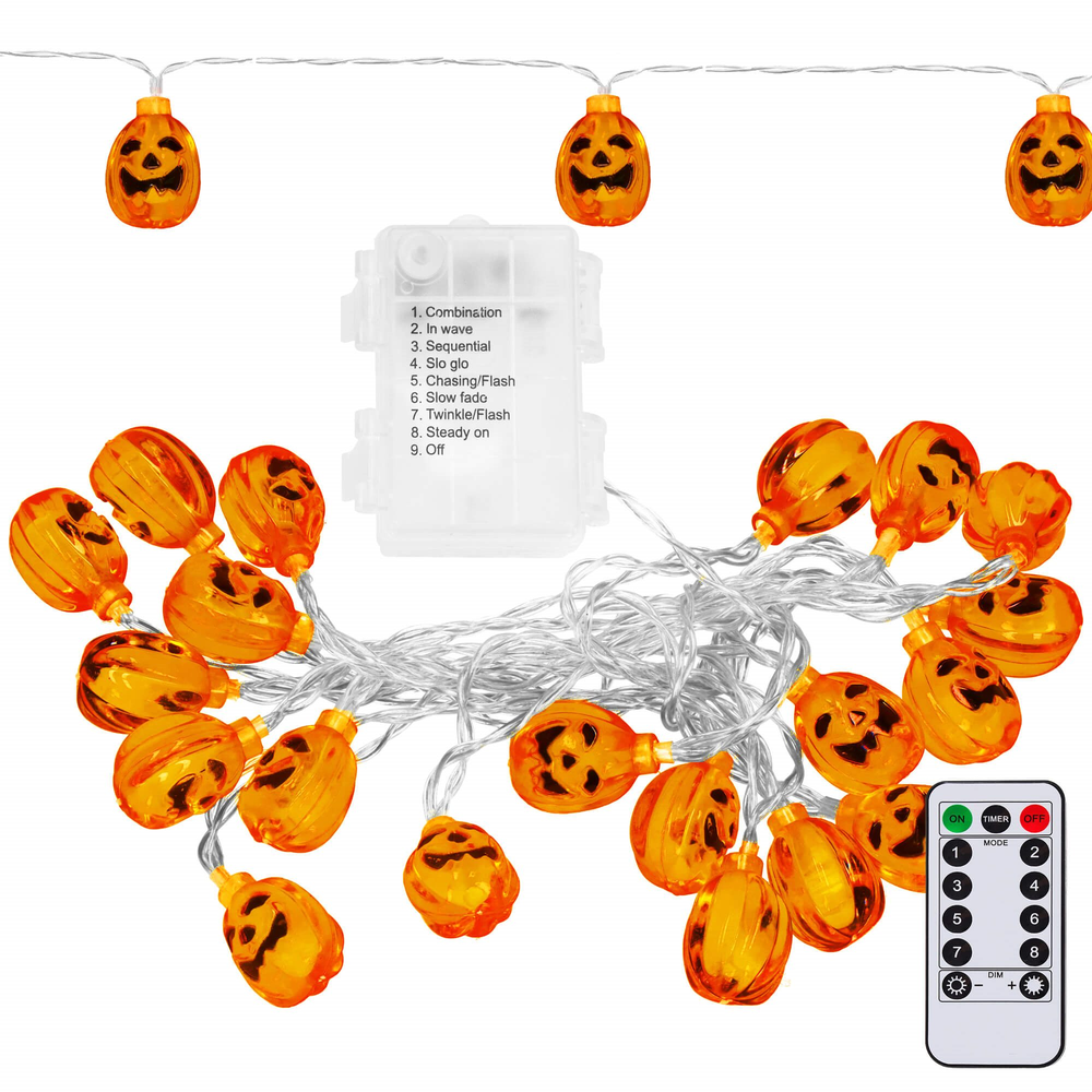 Springos Helovino šviesos dekoras CL4059 20 led lempos