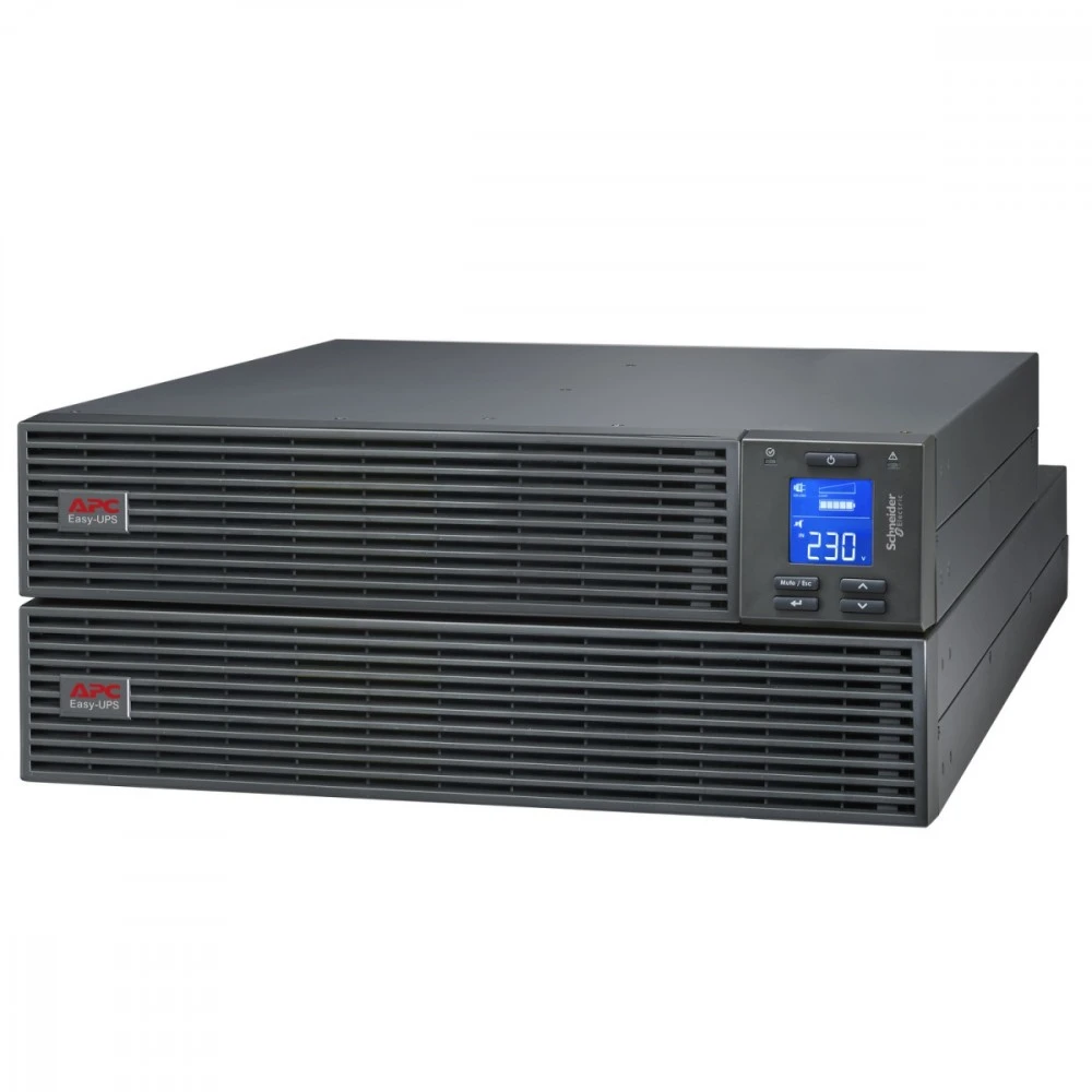 Apc „EASY UPS ON-LINE SRV 1000VA RM“ – 230 V + pailginto veikimo laiko akumuliatorių blokas