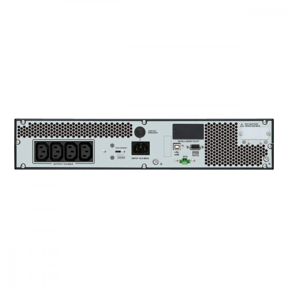 Apc „EASY UPS ON-LINE SRV 1000VA RM“ – 230 V + pailginto veikimo laiko akumuliatorių blokas