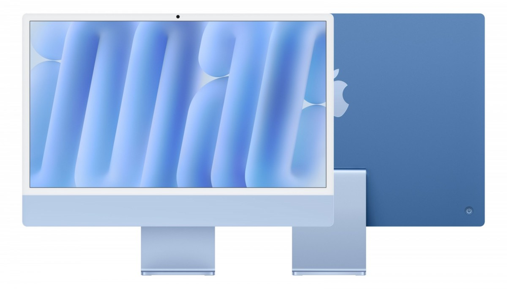 Stacionarus kompiuteris iMac 24 colių 4,5K tinklainė, Apple M4 8C CPU, 8C GPU/16GB/256GB SSD/Blue/INT