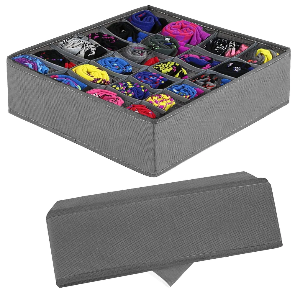 Stalčių organizatorius Springos pilkas 33x33x10 cm